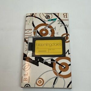 Bloomingdale's Vintage Yellow and Black Credit Card Luggage Tags NWT  Rare